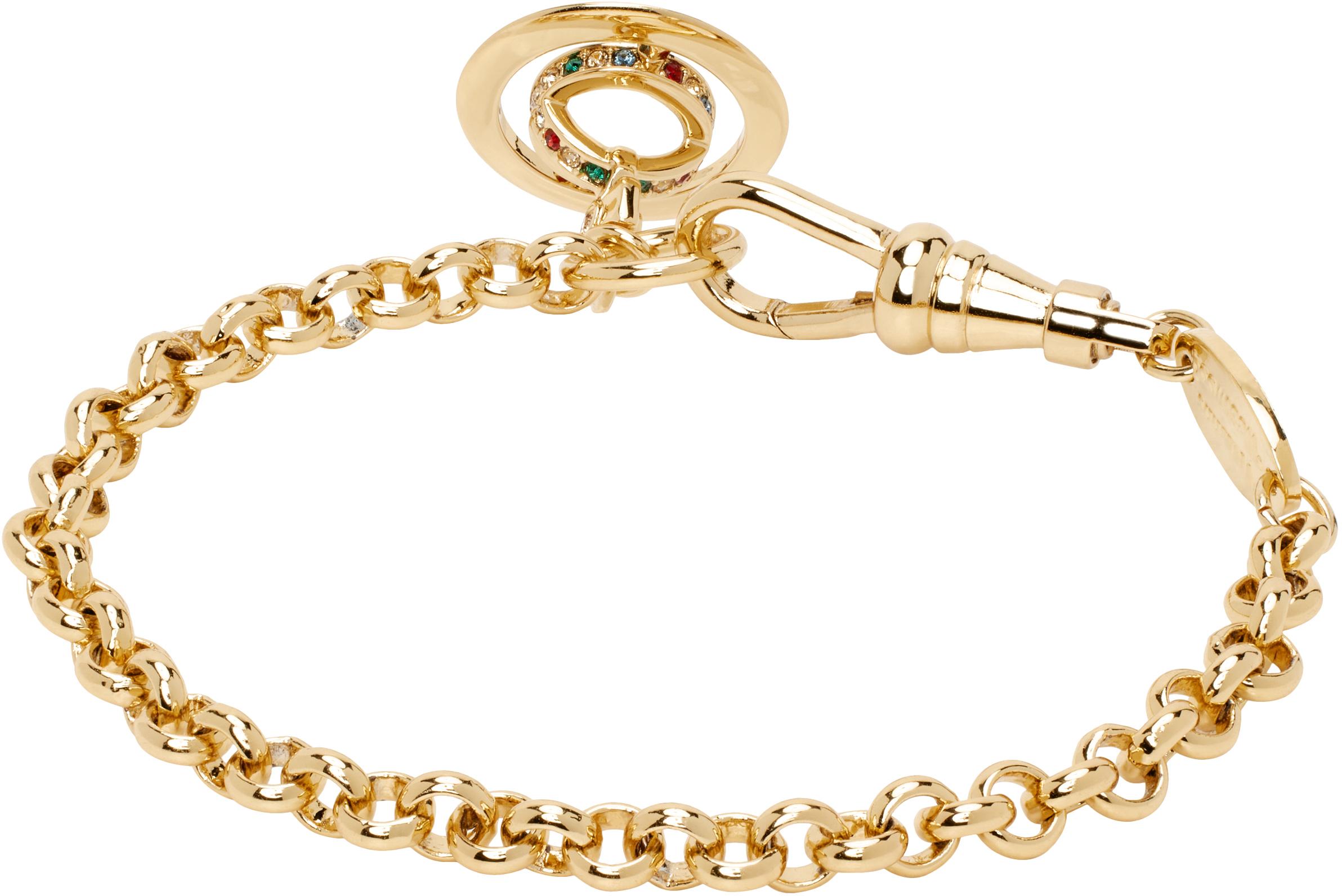 Vivienne Westwood New Petite Orb Bracelet in Black for Men Lyst UK