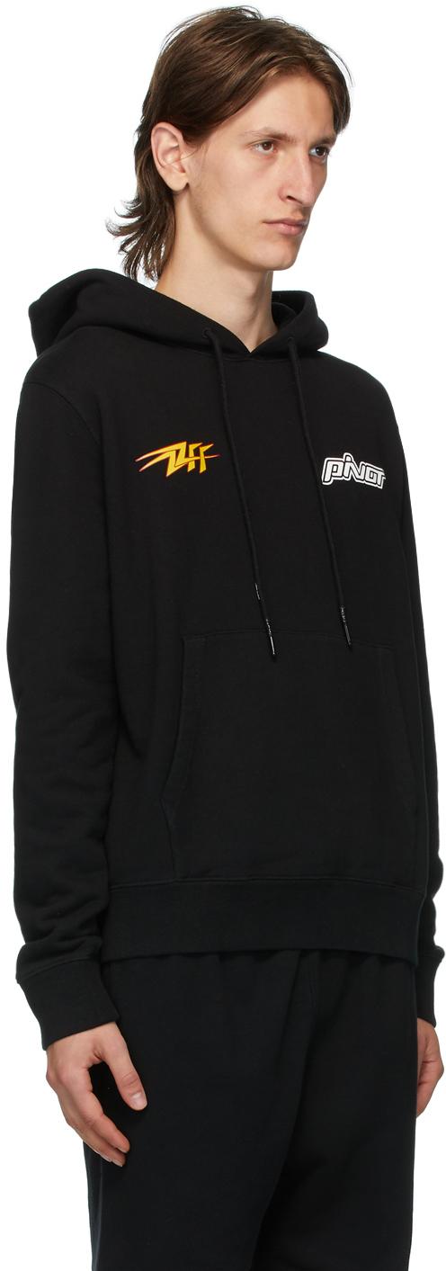 Off-White c/o Virgil Abloh Thunder Popover Hoody in Black for Men | Lyst
