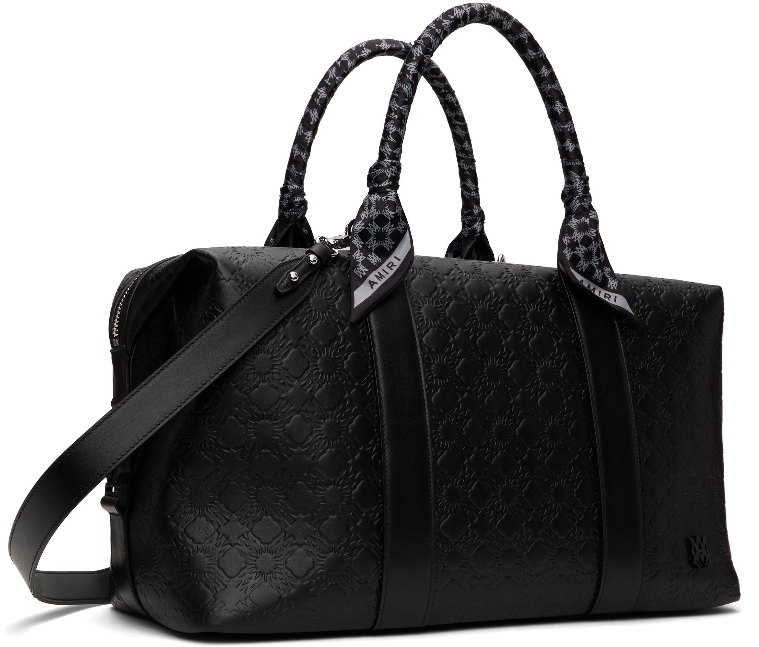 Amiri Ma Quad Leather Duffle Bag in Black for Men | Lyst