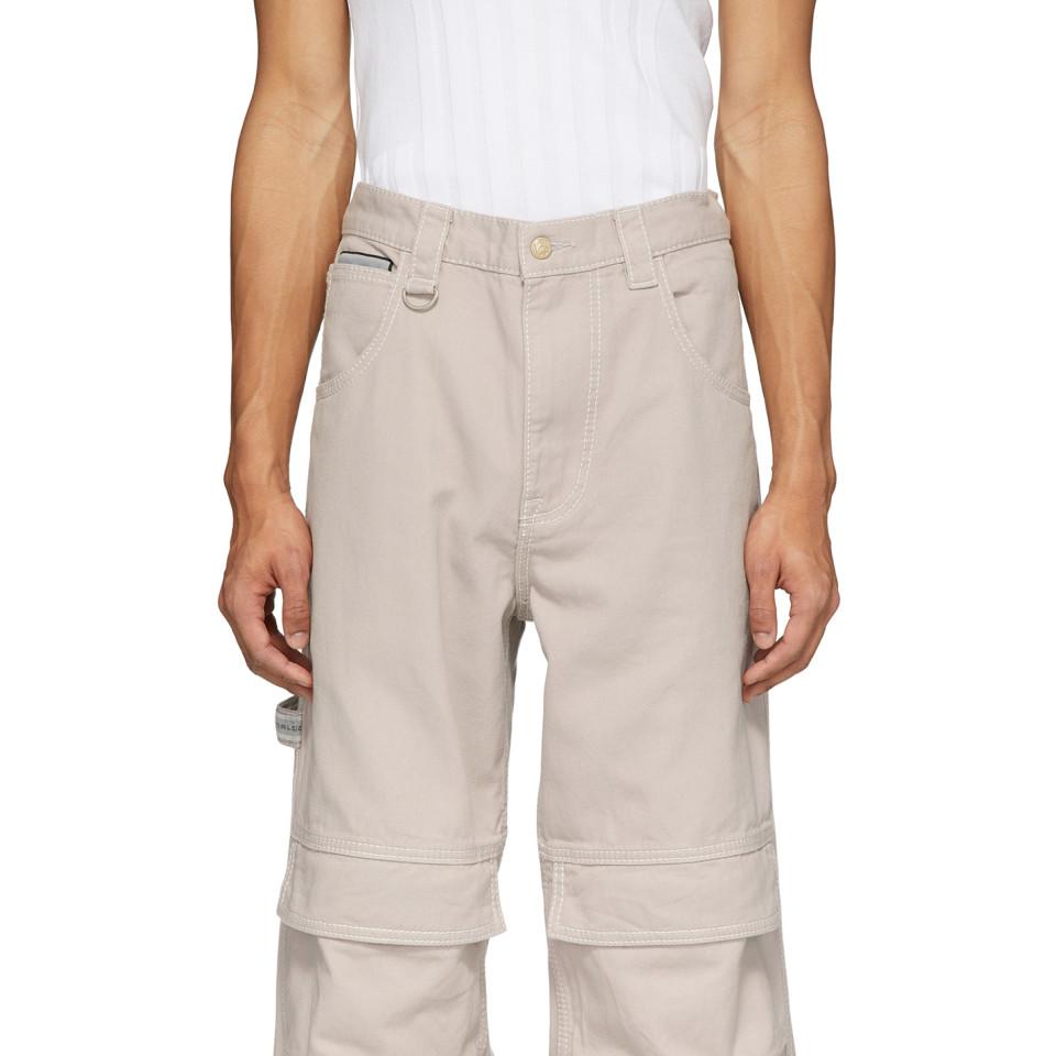 Eytys Cotton Grey Titan Max Cargo Pants 
