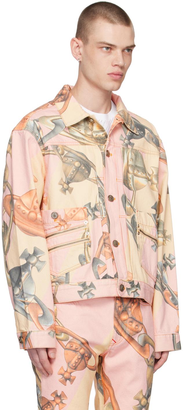 Vivienne Westwood メンズ ピンク Marlene デニムジャケット Vivienne Westwood メンズ ピンク Marlene デニムジャケット