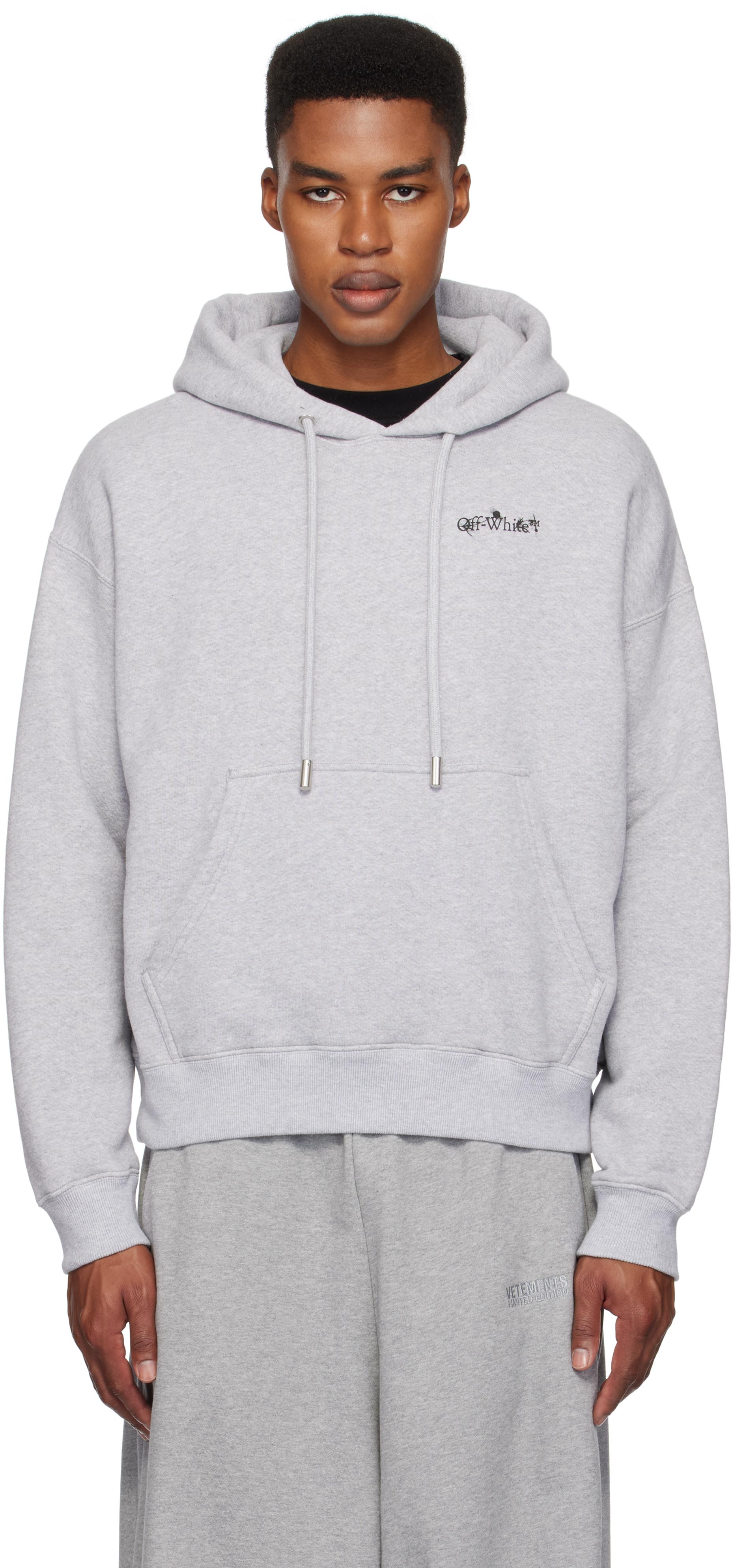 Off White c o Virgil Abloh Off Flower Arrow Skate Hoodie in Grey for Men Lyst UK