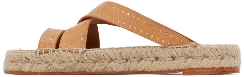 Isabel Marant レディース ブラック タン Ika サンダル フラットシューズ