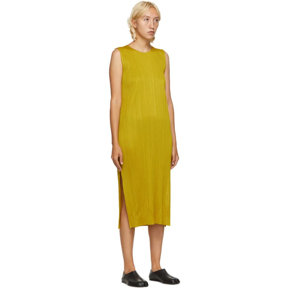 PLEATS PLEASE ISSEY MIYAKE - Pleated sleeveless knitted jersey midi dress