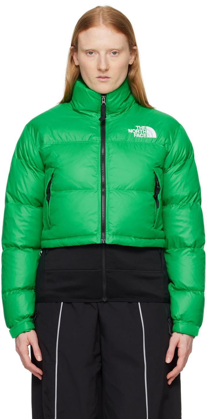 The North Face Nuptse Short Jacket in Green | Lyst The North Face Nuptse Short Jacket in Green | Lyst