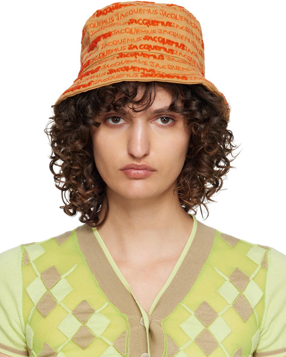 Jacquemus Beige Le Raphia 'le Bob Bordado' Bucket Hat in Green | Lyst UK