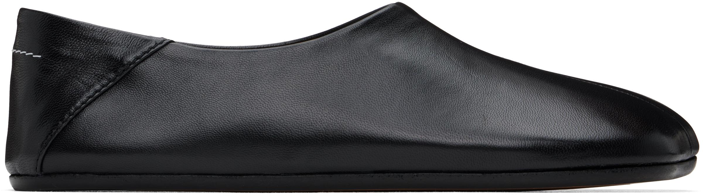 MM6 by Maison Martin Margiela Anatomic Loafers in Black | Lyst