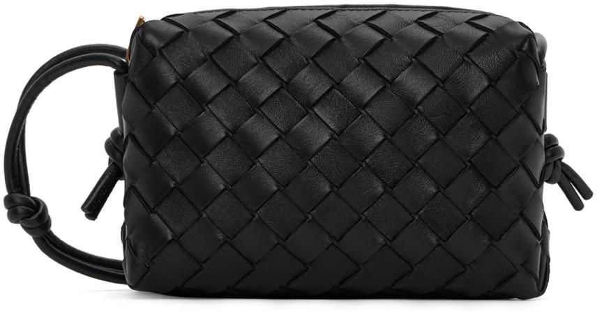Bottega Veneta レディース ブラック ミニ Loop カメラバッグ 