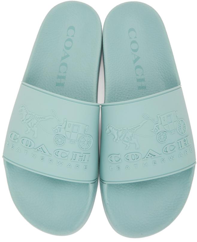 coach fuzzy slides
