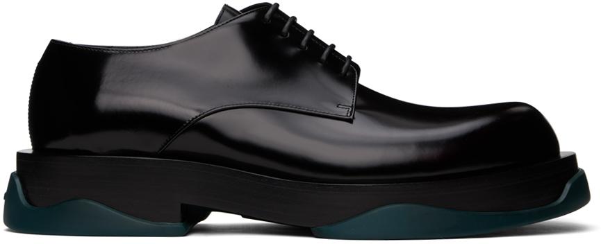 Jil Sander メンズ ブラック レースアップシューズ レースアップ