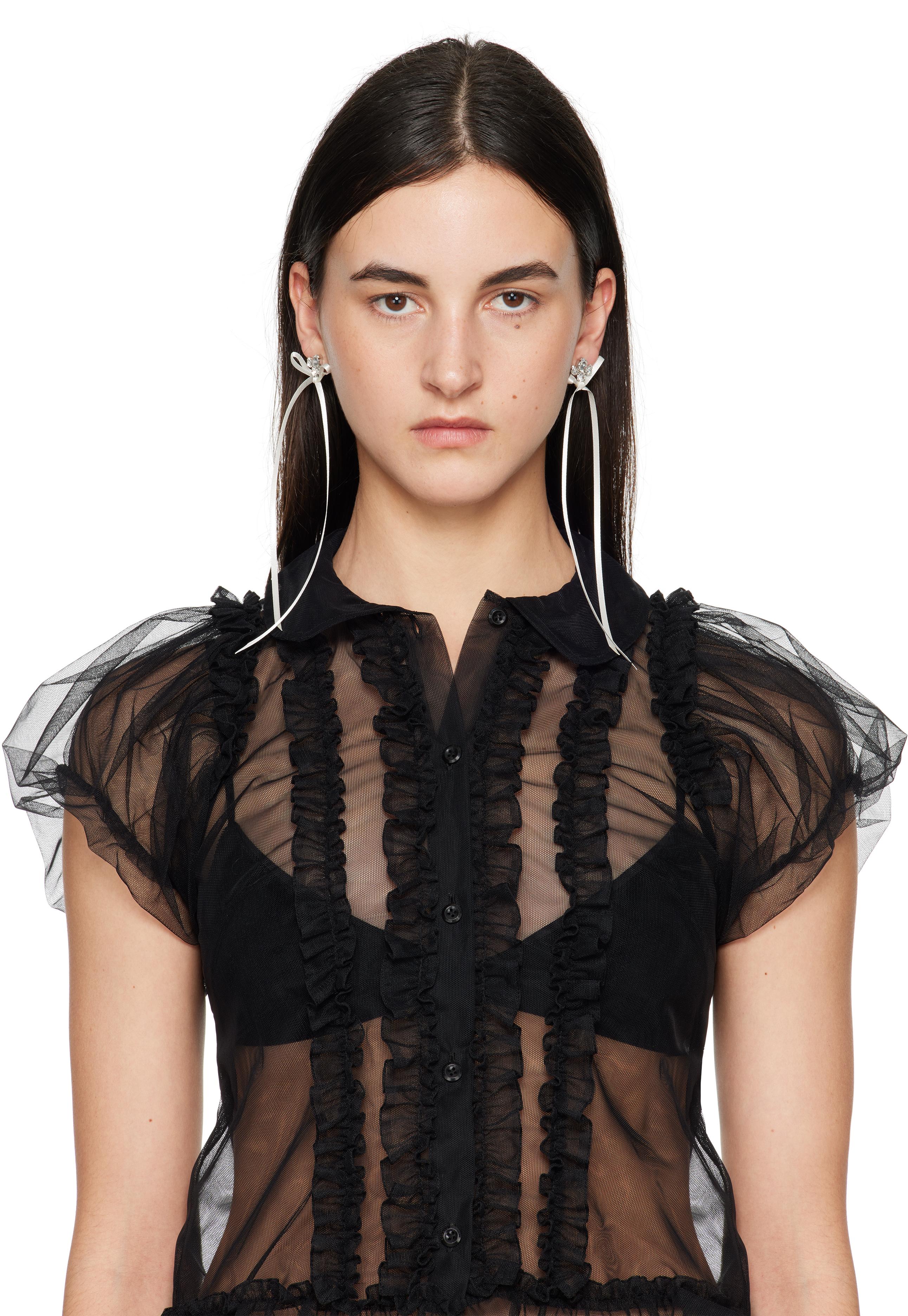 セール☆ [Simone Rocha] ロゼットボウイヤリング Simone Rocha ウィメンズ イヤリング & ピアス | SSENSE 日本