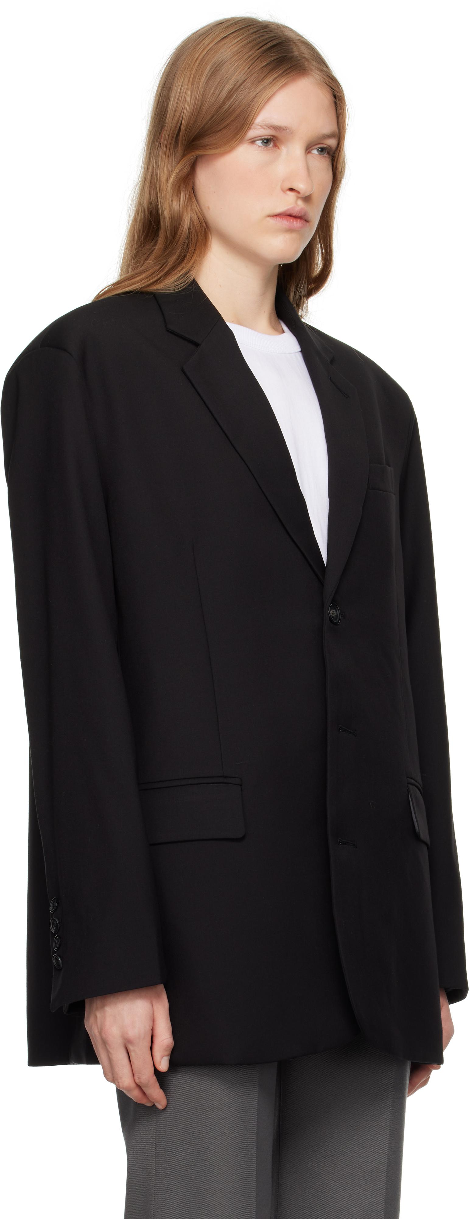 The Frankie Shop Oversized Black Womens Blazer The Frankie