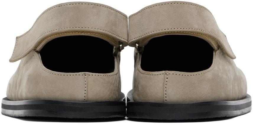 【関税込み】Studio Nicholson グレー Hardning クロッグ 関税込み】Studio Nicholson グレー Hardning クロッグ (STUDIO