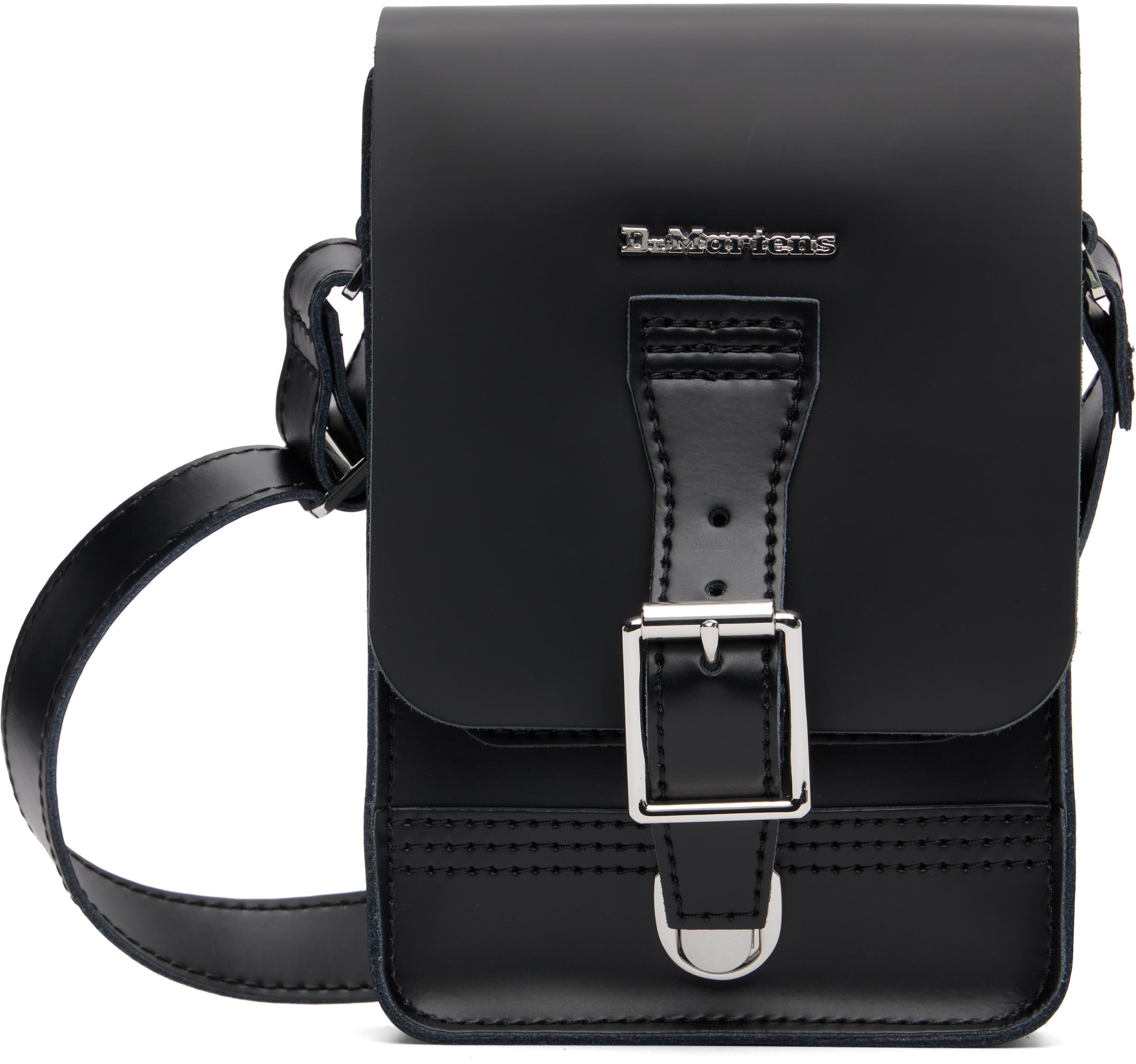 Dr. Martens Leather Vertical Crossbody Bag in Black | Lyst