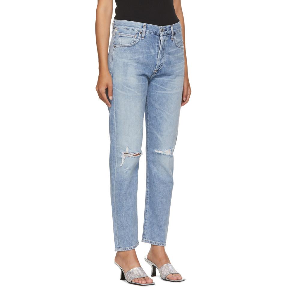 citizens of humanity liya high rise classic fit jeans