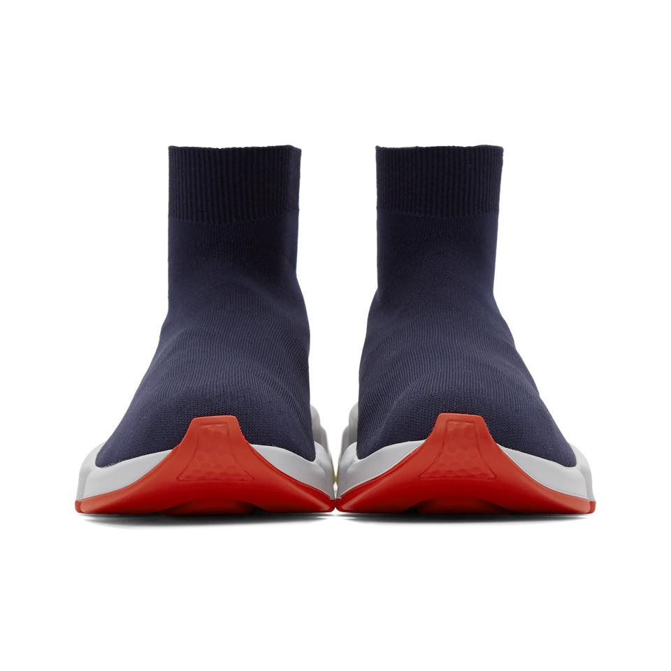 balenciaga speed trainer bleu marine