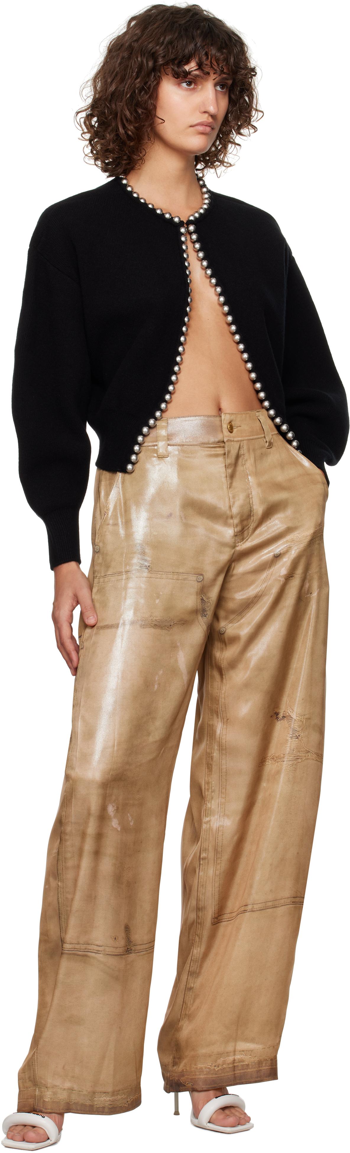 Alexander Wang レディース ブラック クルーネック ボールチェーン 