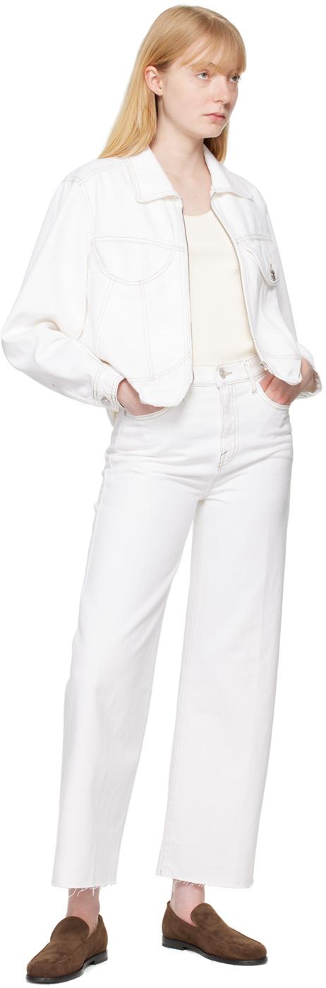 Frame white denim jacket sale