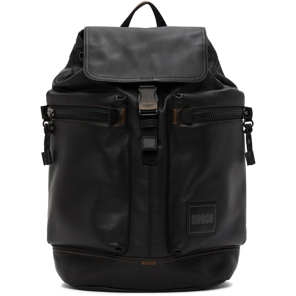 COACH Black Pacer Utility Backpack for Men Lyst