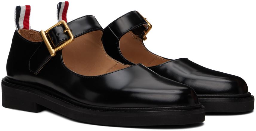 Thom Browne｜FLAT SHOES/LOAFERS (SINGLE STRAP THOM JOHN Thom Browne Micro Sole Thom John Loafers in Black | Lyst