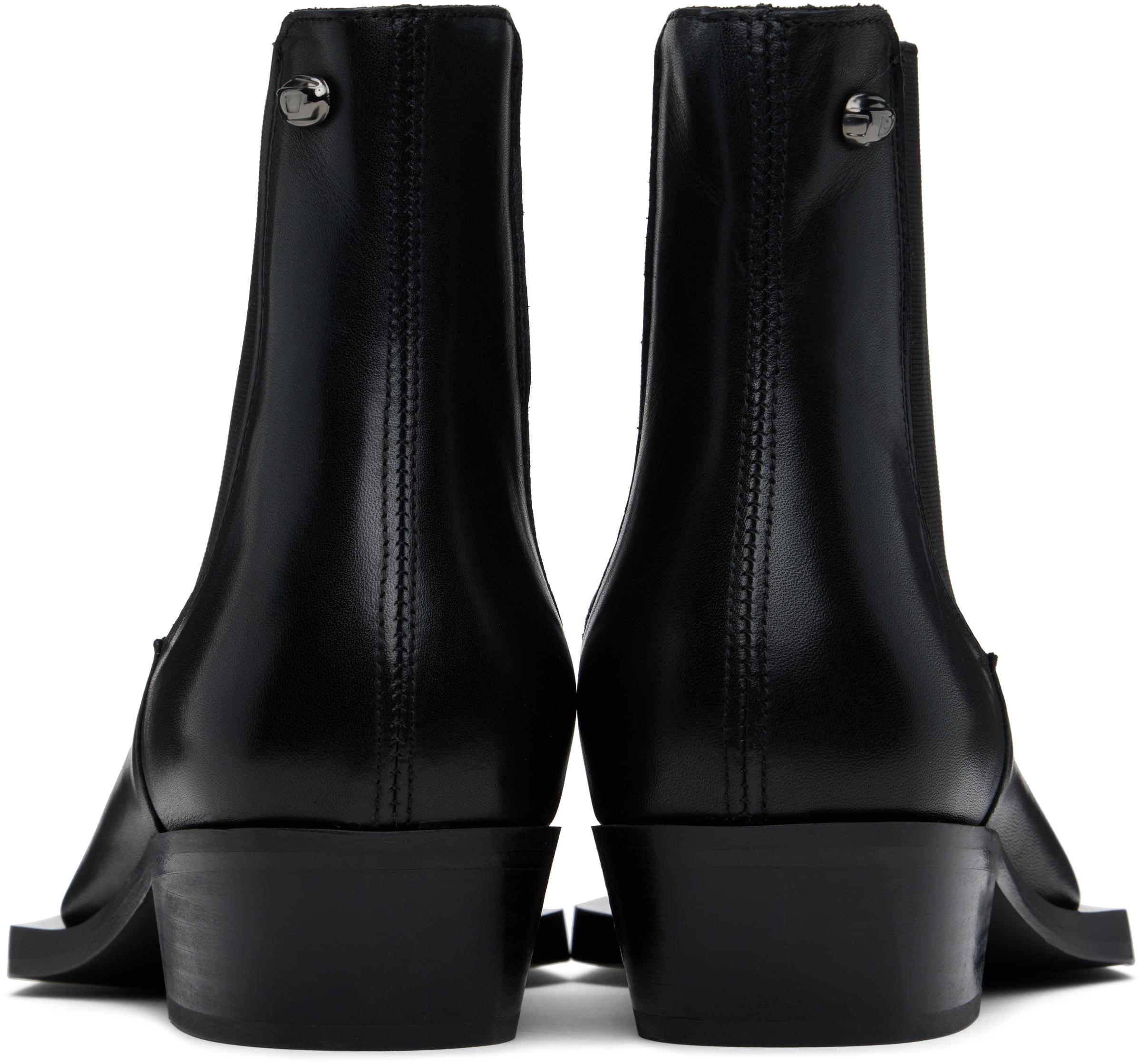 靴 D-Tona-Ankle boots in patent leather Black D-Tona Sc Boots by Diesel on Sale