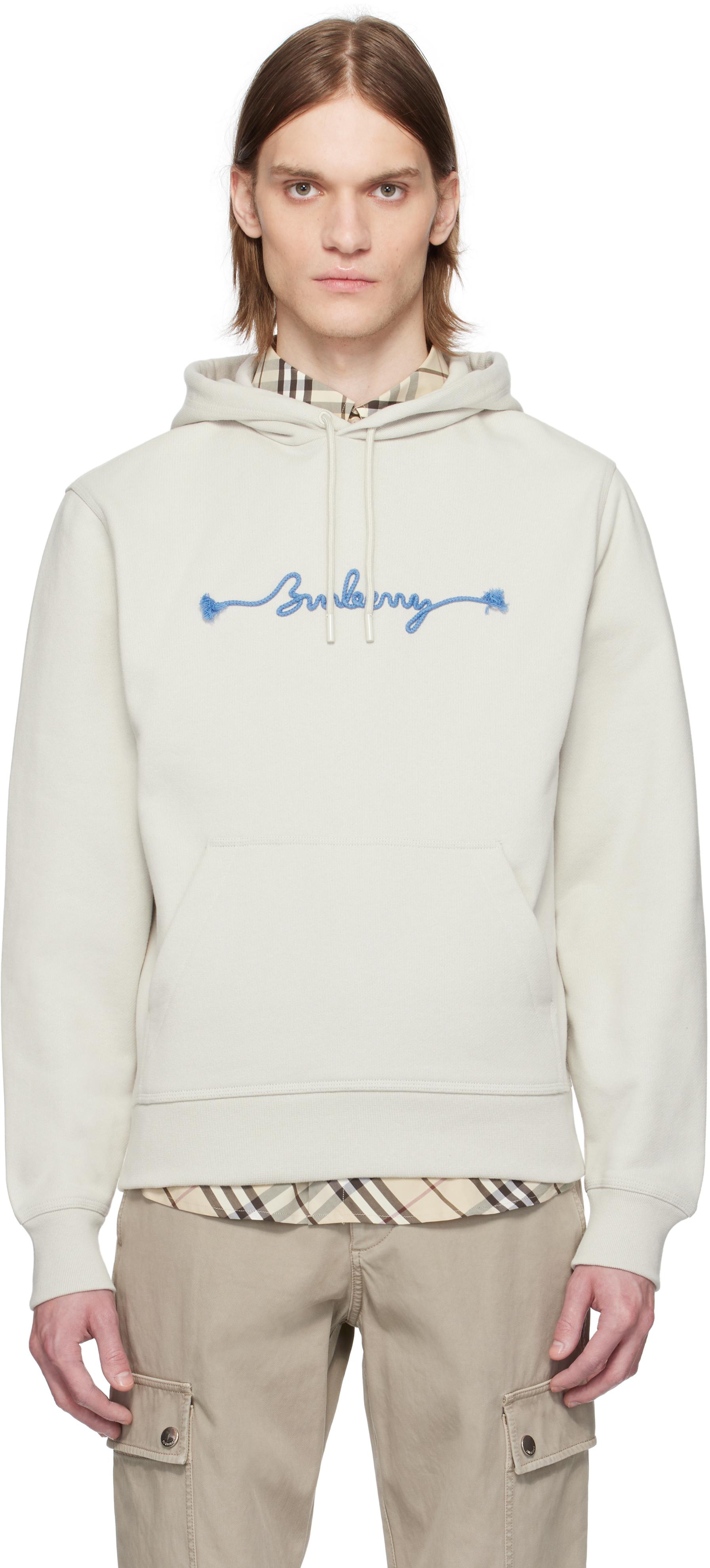 【BURBERRY】KNOT LOGO HOODIE Burberry Knot Logo Cotton Hoodie for Men | Lyst