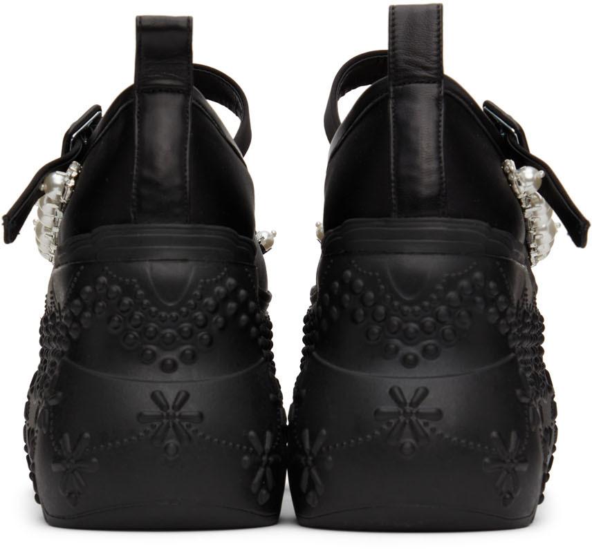 Simone Rocha Beaded Lace Turbo Tracker Platform Heels in