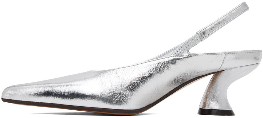 Dries Van Noten レディース ブラック シルバー スリングバック