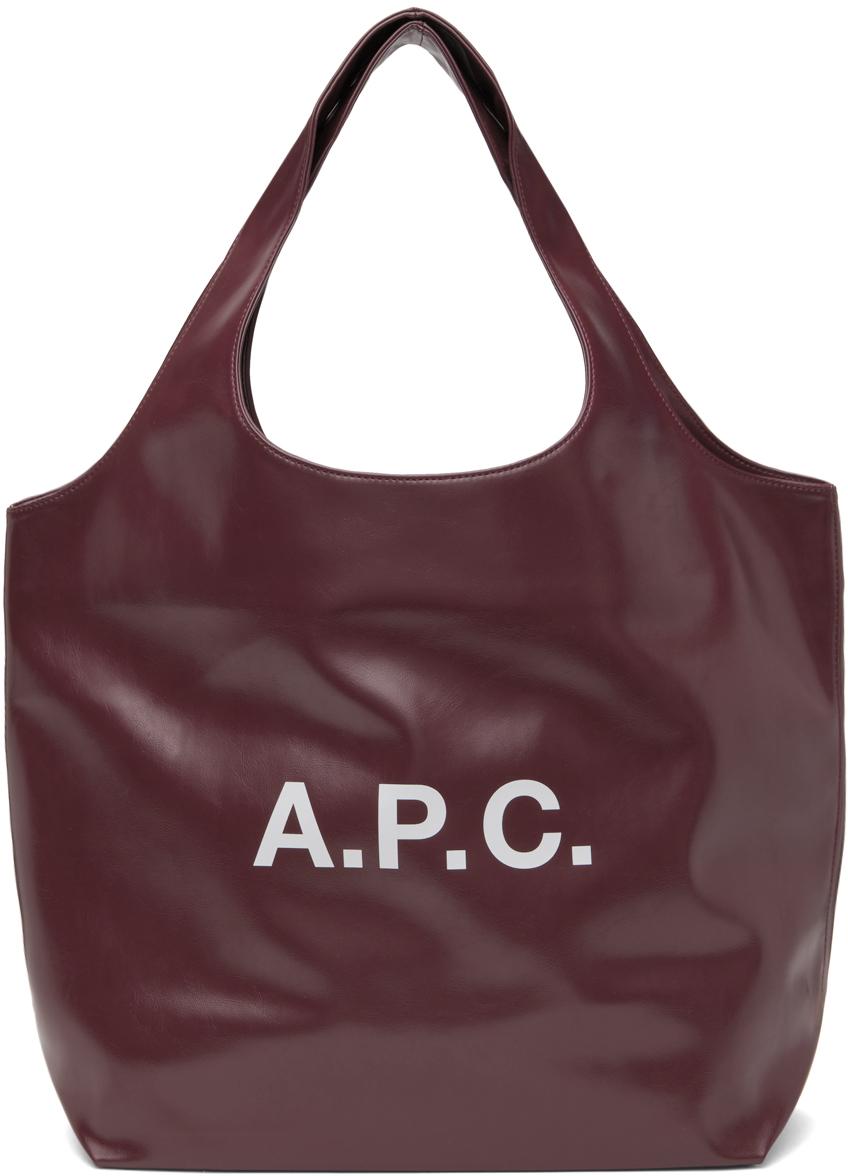 A.P.C. レディース グリーン リバーシブル カーキ Lou トート