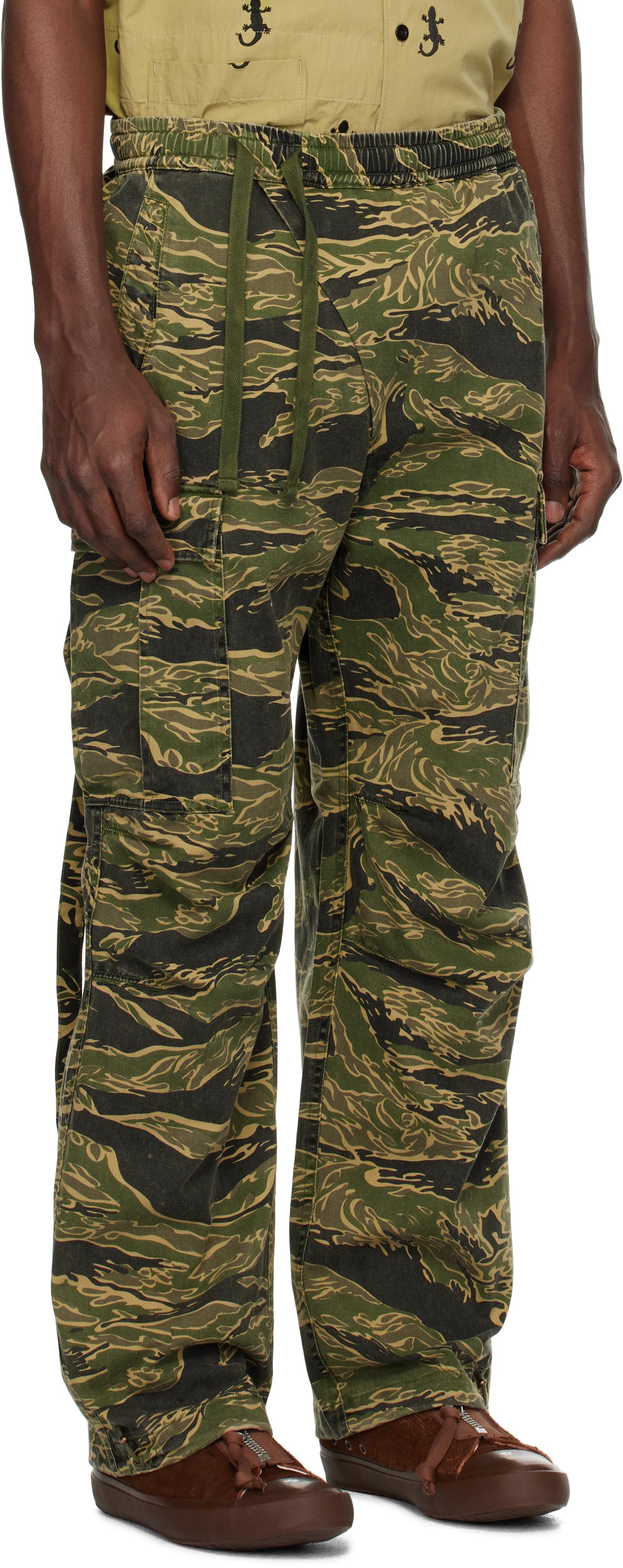 Maharishi Khaki Tigerstripe Track Cargo Pants in Green for Men | Lyst