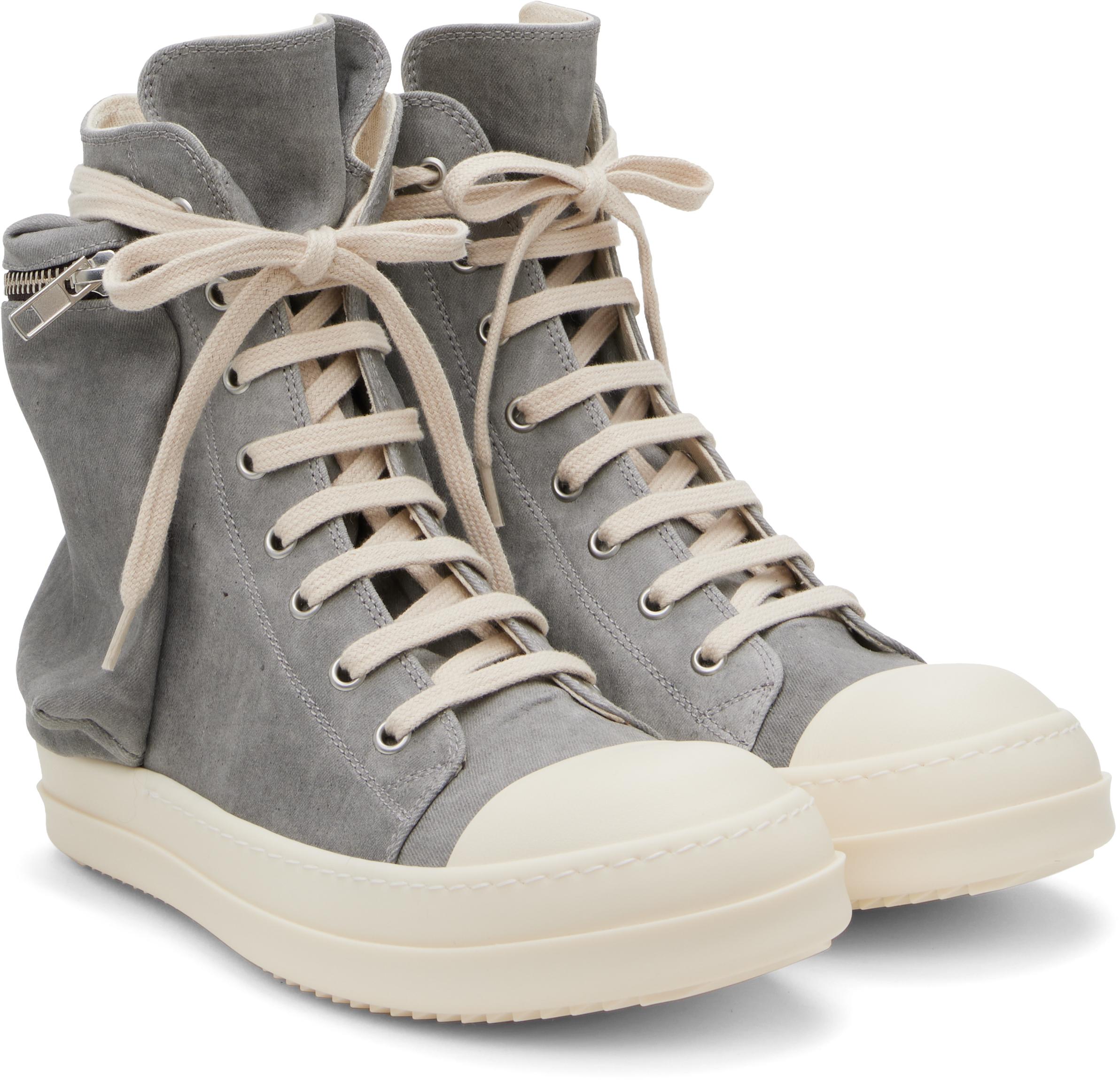 リックオウエンス/Porterville Cargo Sneaks スニーカー Rick Owens Off- Porterville Cargo Sneaks Sneakers in Gray