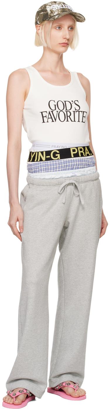 PRAYING グレー Underwear スウェットパンツ ホワイト | Lyst