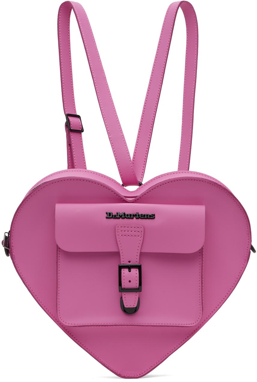 Martens Pink Heart Backpack Lyst UK