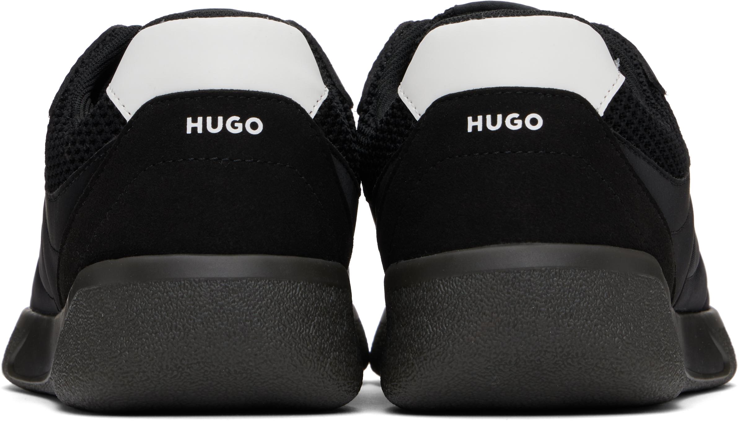 【関税込み】Hugo ブラック Football-Inspired スニーカー HUGO Football-Inspired Sneakers in Black for Men | Lyst