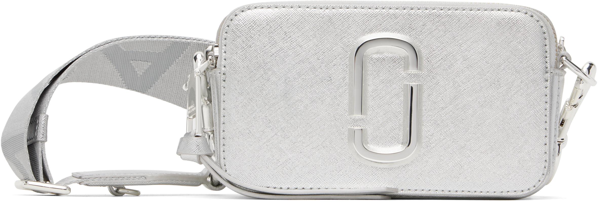 Marc Jacobs レディース ブラック シルバー The Metallic Snapshot 