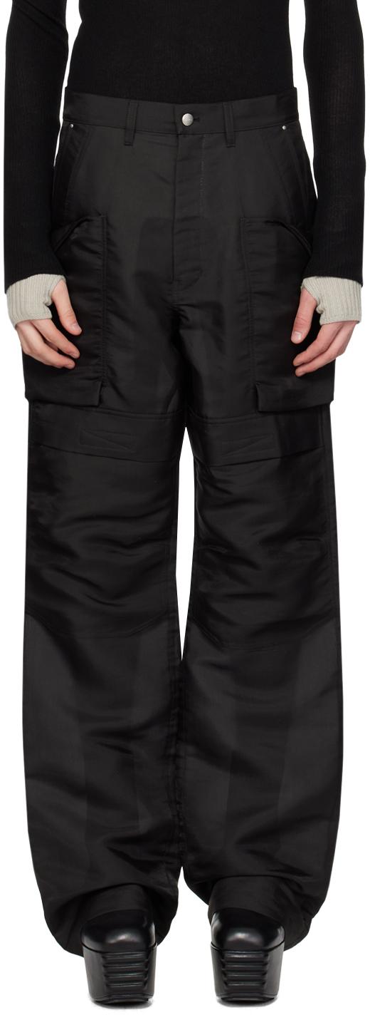 Rick Owens メンズ ブラック Stefan カーゴパンツ パンツ・スラックス 