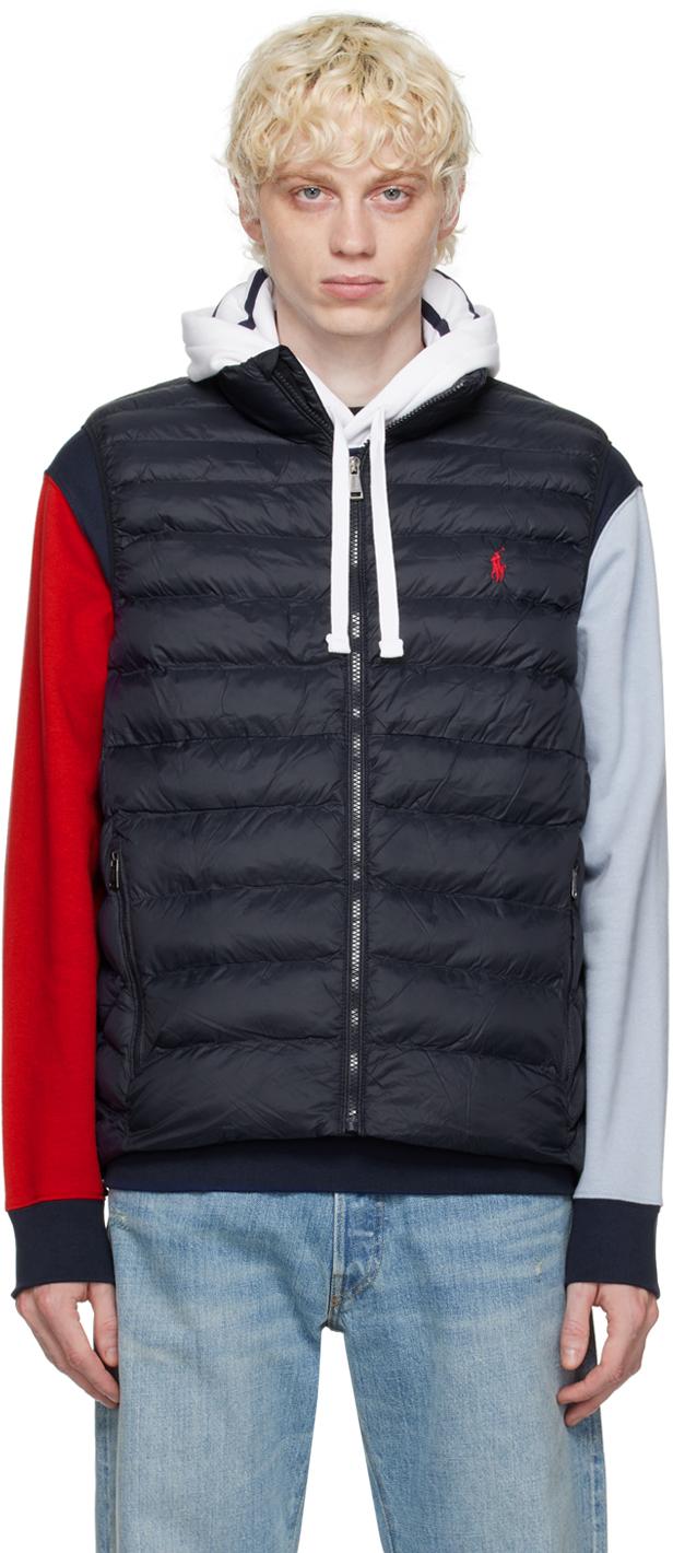 Polo Ralph Lauren Navy Packable Vest in Black for Men