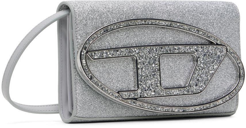 残りわずか＊DIESEL＊1dr wallet strap silver ショルダー Women's Wallet bag in mirrored leather | Silver | Diesel