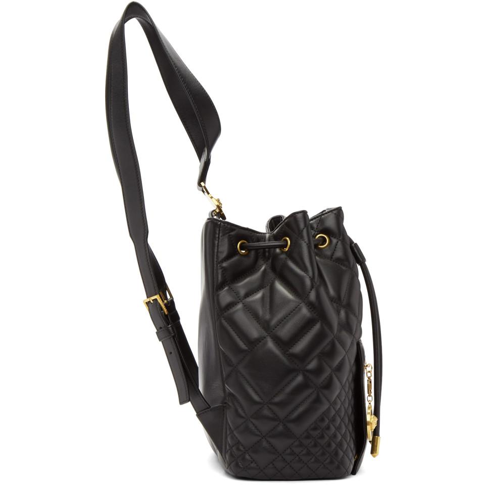 versace quilted backpack