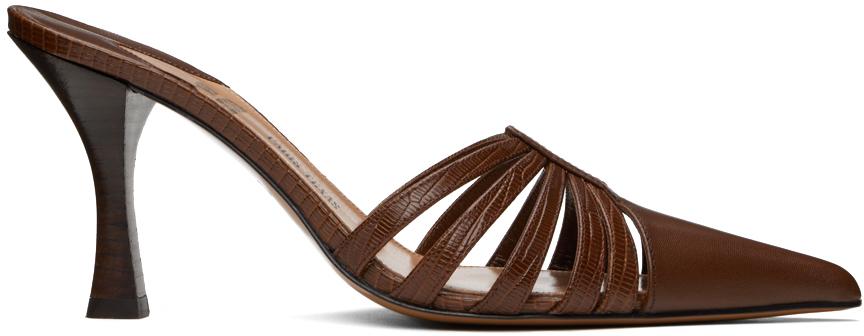 95MM NADIA LEATHER SANDALS