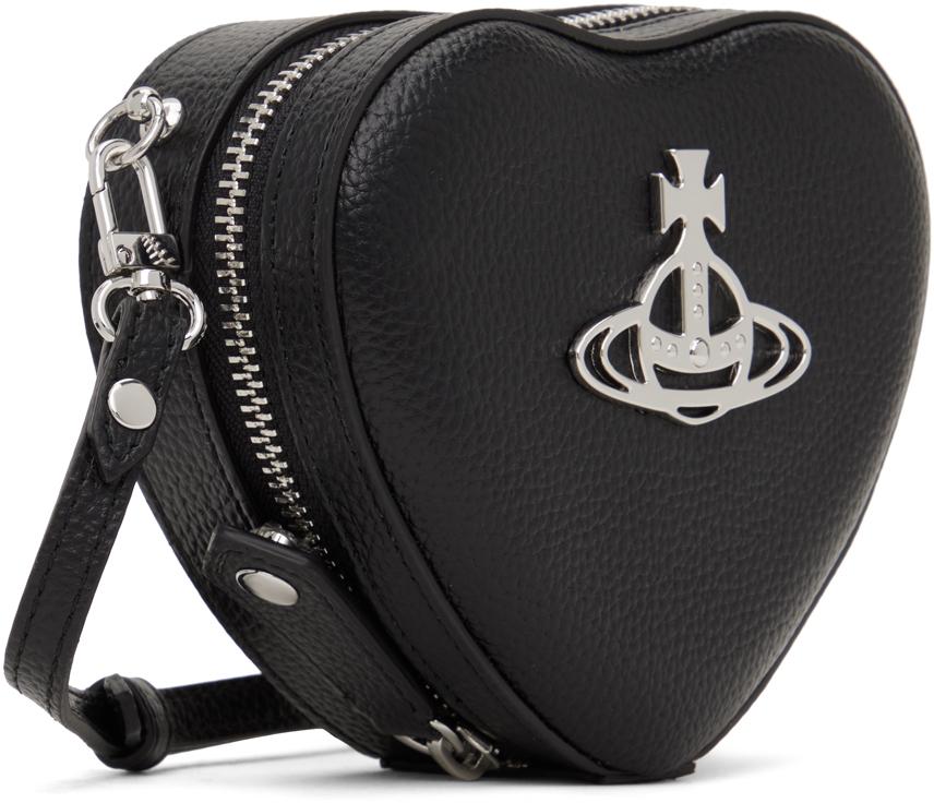 Vivienne Westwood Black Mini Louise Heart Crossbody Bag | Lyst