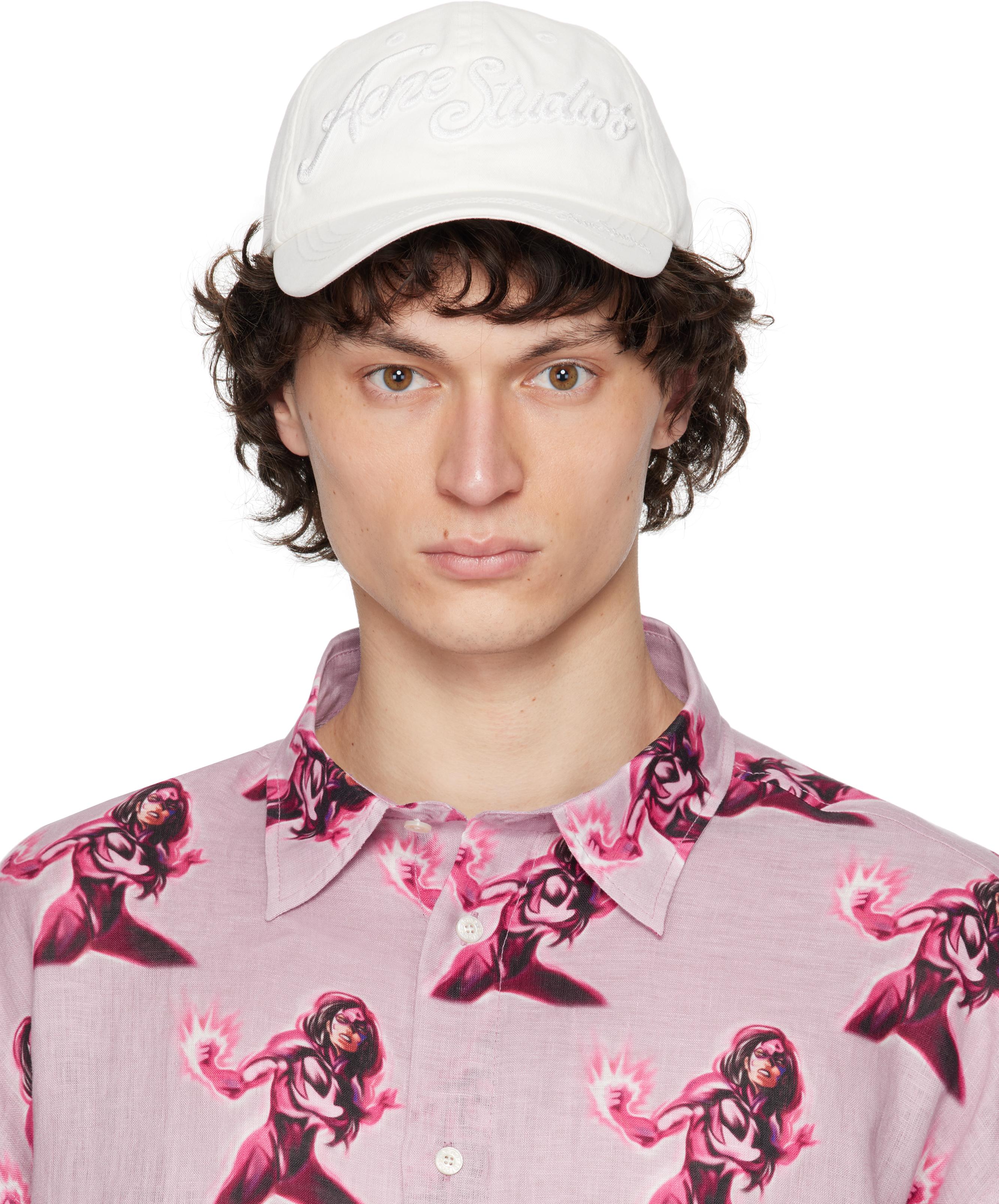 ACNE STUDIOS メンズキャップ ピンク Acne Studios Logo Cap - Pink - C40380-415 | OUTBACK Sylt
