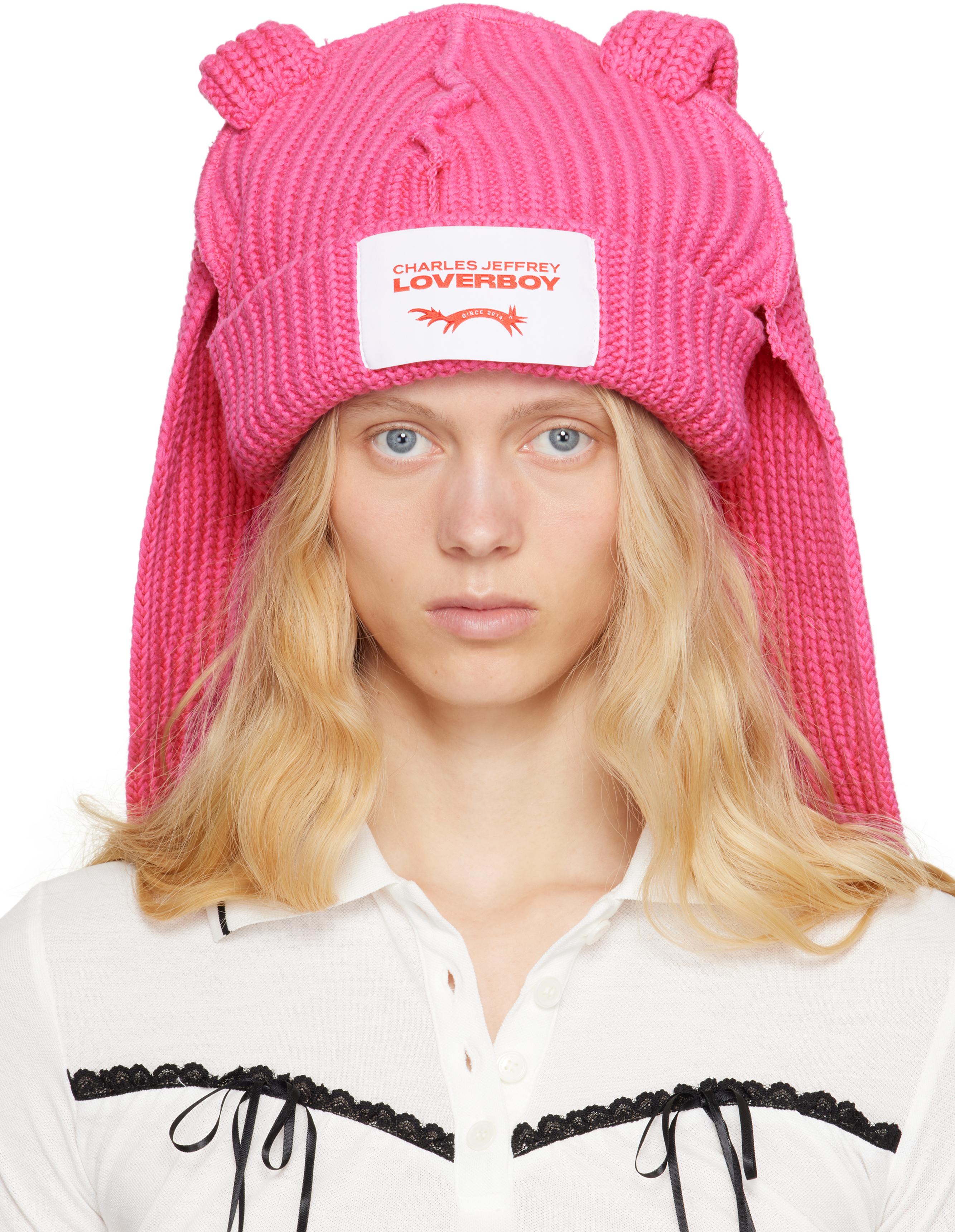 CHARLES JEFFREY ベレー帽 ピンク CHARLES JEFFREY ベレー帽 ピンク Charles Jeffrey LOVERBOY