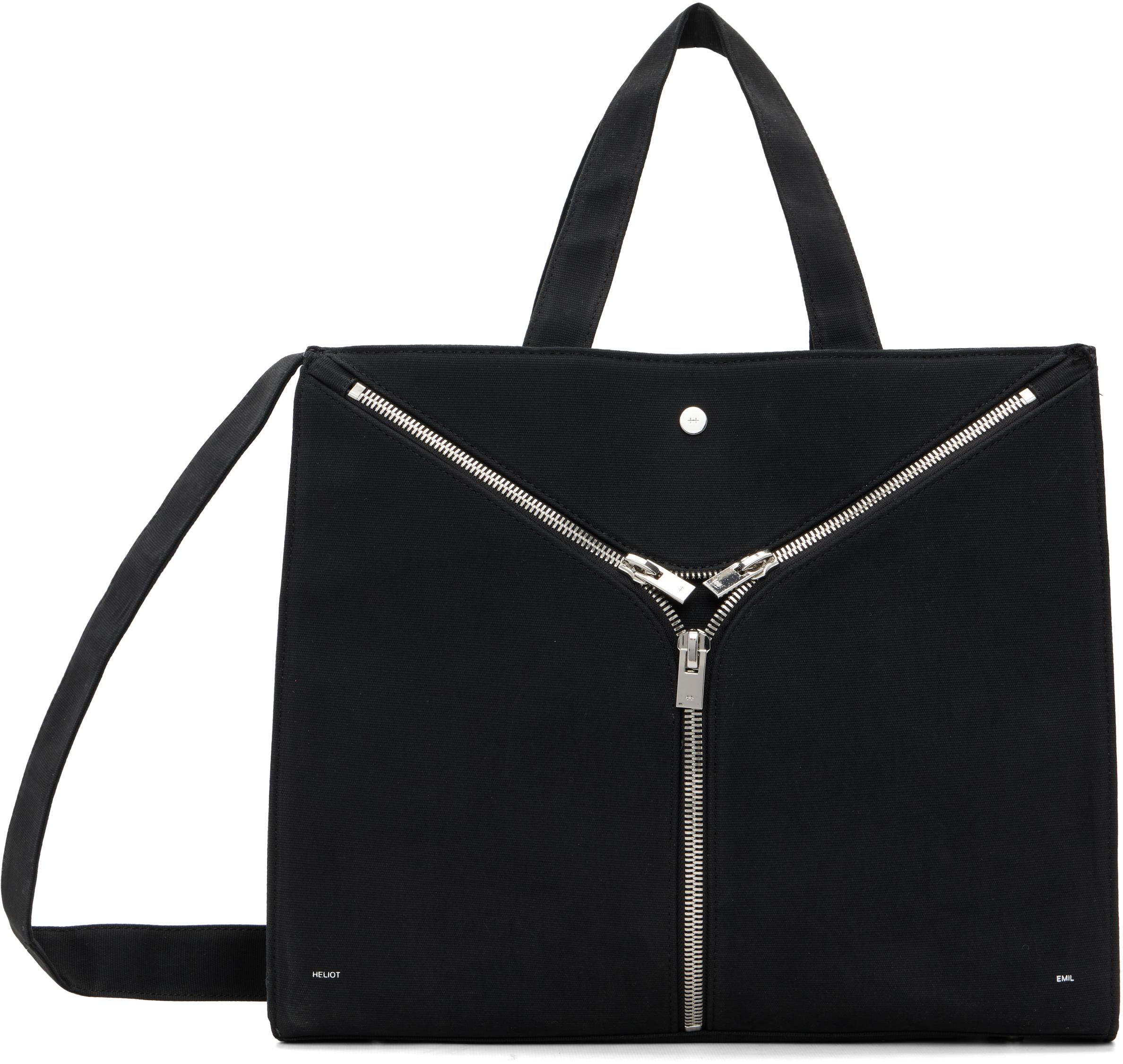 HELIOT EMIL ブラックボディバッグ Heliot Emil - MAXI CROSSBODY BAG | HBX