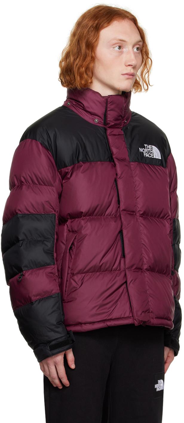 Mens burgundy top north face jacket