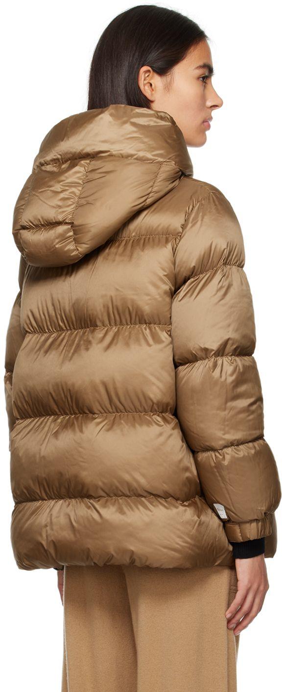 Max Mara Beige The Cube Down Jacket in Brown | Lyst
