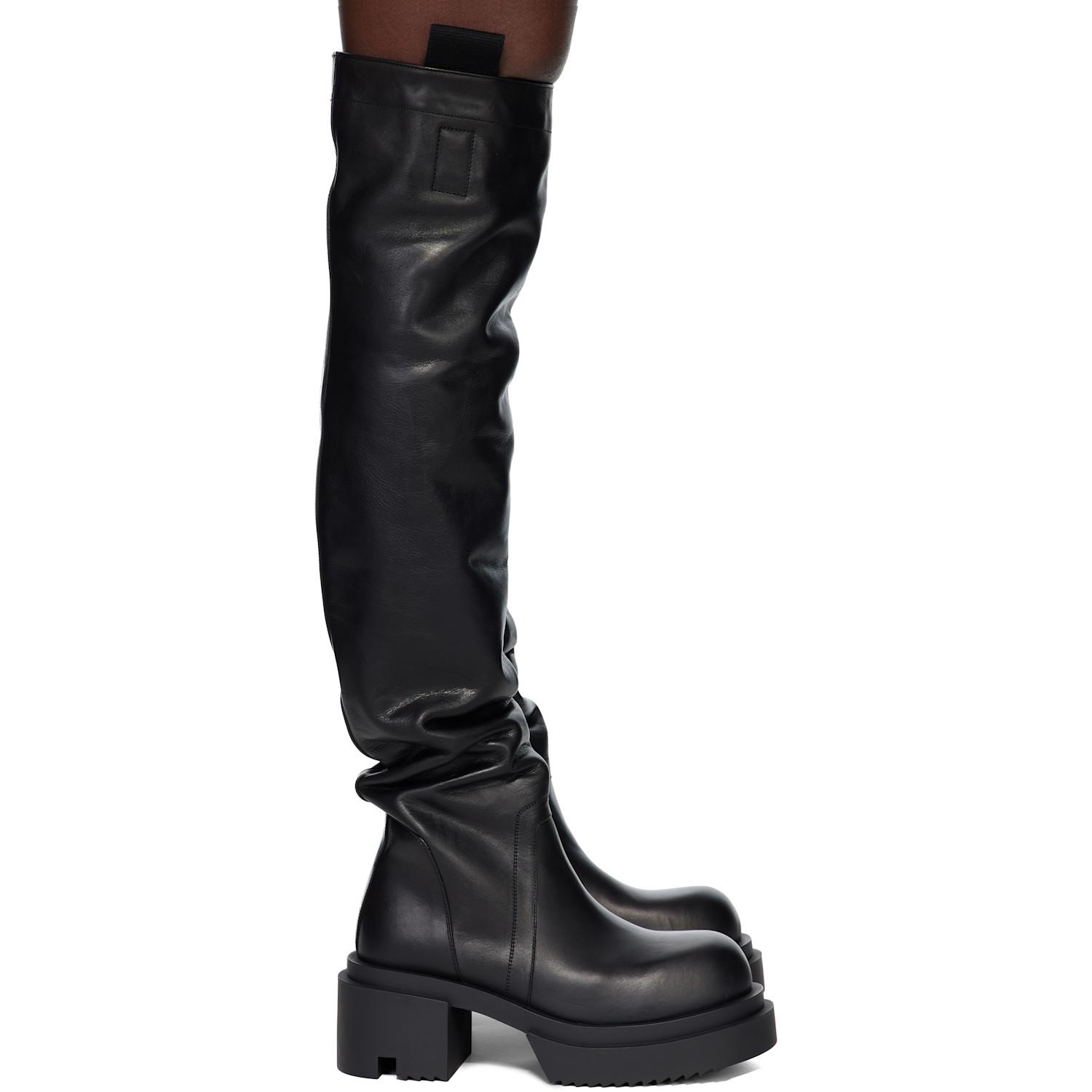Rick Owens Concordians Wader Bogun Tall Boots in Black | Lyst