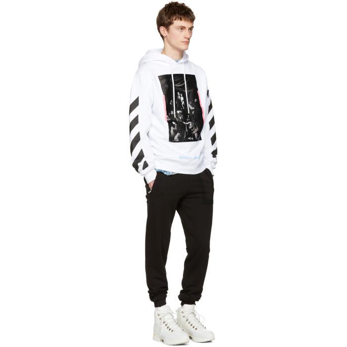 Off-White C O Virgil Abloh 3D Diag Lines Sweater 'Black White' OMBA025E181920021001 US L