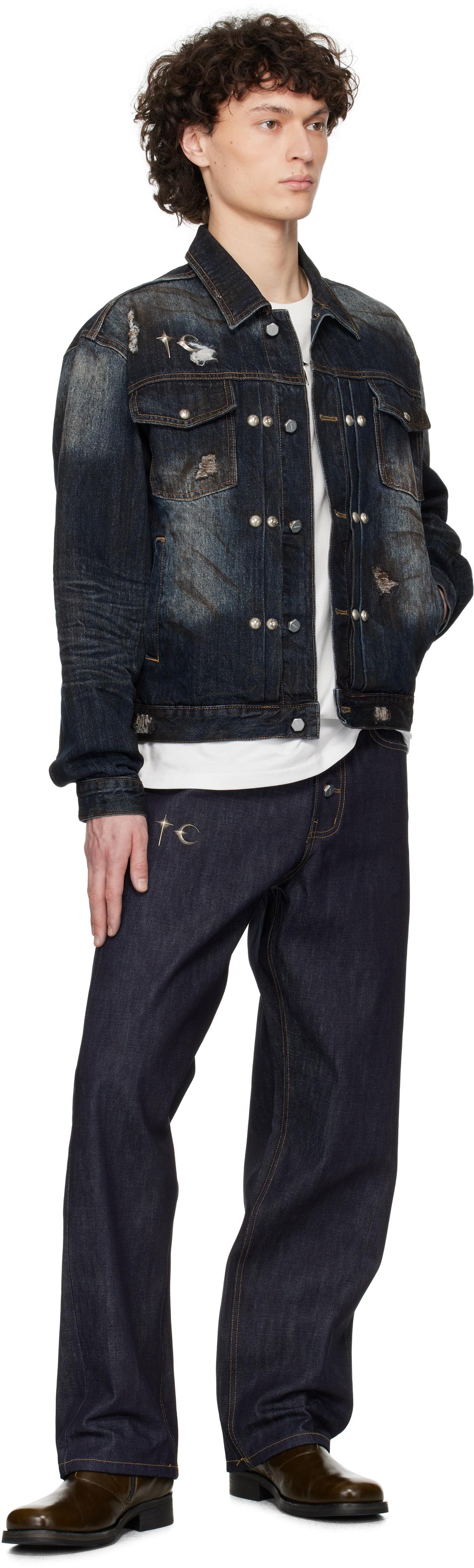 【THUG CLUB】Burn Down Denim Jacket Thug Club | Burn Down Denim Jacket | Outerwear
