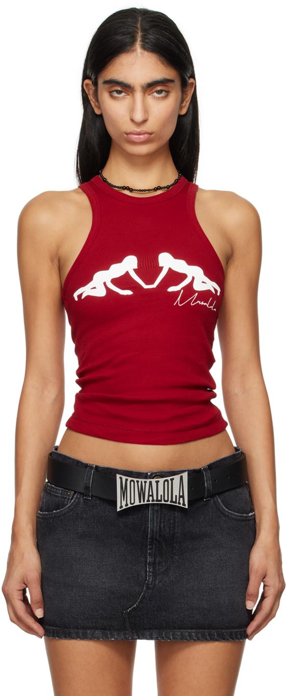 トップス MOWALOLA MAXINE TANK Mowalola Maxine Tank Top in Red | Lyst UK